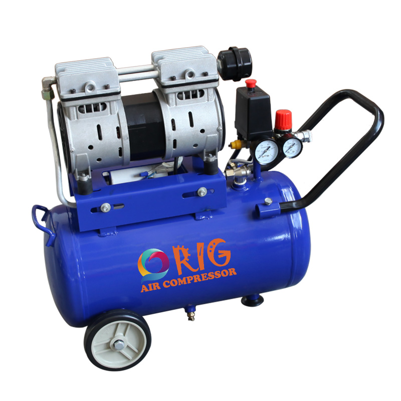 Compresor de aire industrial 0.75HP oilless and silent pump 24 liter MT550-24